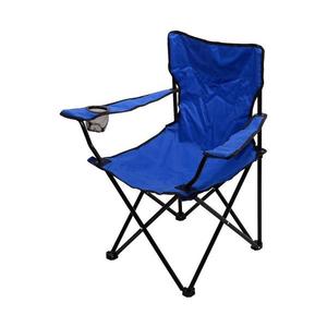 Skladacia kempingová stolička modrá vyobraziť