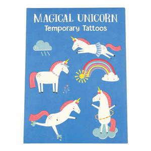 Sada 2 listov dočasného tetovania Rex London Magical Unicorn vyobraziť