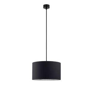 Čierne závesné svietidlo s vnútrom v striebornej farbe Sotto Luce Mika, ∅ 36 cm vyobraziť