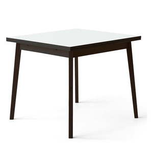 Čierno-biely rozkladací jedálenský stôl v dubovom dekore Hammel Single, 90 x 90 cm vyobraziť