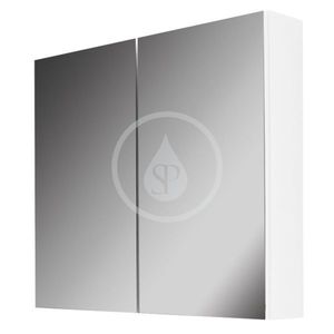 Kielle - Vega Zrkadlová skrinka, 80x73x15 cm, lesklá biela 50118800 vyobraziť