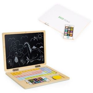 Detský edukačný laptop Topka hnedý vyobraziť