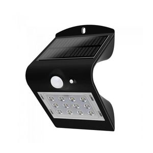 LED Solárne nástenné svietidlo so senzorom LED/1.5W/3, 7V IP65 čierna vyobraziť