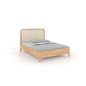 Svetlá prírodná posteľ z bukového dreva Skandica Visby Modena, 200 x 200 cm vyobraziť