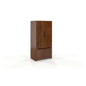 Hnedá šatníková skriňa z borovicového dreva Skandica Bergman, 86 x 180 cm vyobraziť