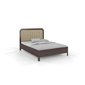 Tmavohnedá dvojlôžková posteľ z bukového dreva Skandica Visby Modena, 200 x 200 cm vyobraziť