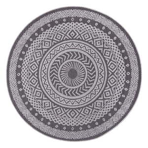 Sivý vonkajší koberec Ragami Round, ø 120 cm vyobraziť