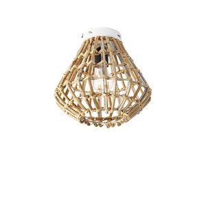 Vidiecke stropné svietidlo bambusové s bielou - Canna Diamond vyobraziť