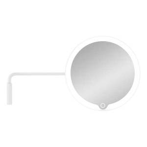 Biele nástenné kozmetické zrkadlo s LED podsvietením Blomus Modo vyobraziť