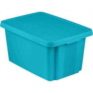 Modrý úložný box s vekom Curver Essentials, 45 l vyobraziť