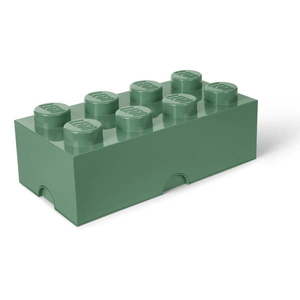 Kaki zelený úložný box LEGO® vyobraziť