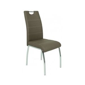 Jedálenská stolička Susi, hnedá/šedá ekokoža% vyobraziť