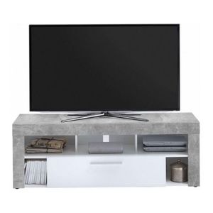TV stolek Vibio, beton/biela% vyobraziť