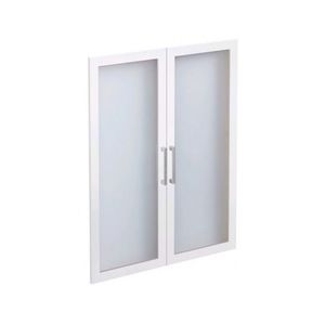 Sada sklenených dverí (2 ks) Calvia, biela% vyobraziť