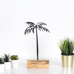Kovová dekorácia Palm 35 cm čierna vyobraziť