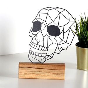 Kovová dekorácia Skull 29 cm čierna vyobraziť