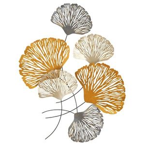 Nástenná kovová dekorácia Kvetiny 75x100 cm viacfarebná vyobraziť