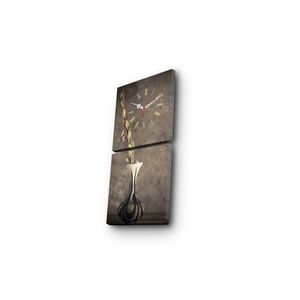 Obrazové nástenné hodiny Váza 60x28 cm viacfarebné vyobraziť