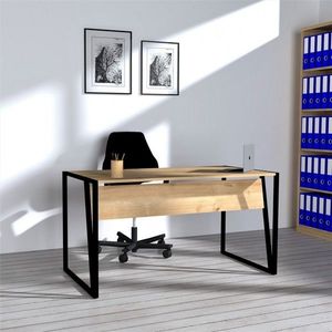 Písací stôl Cun dub/čierny vyobraziť