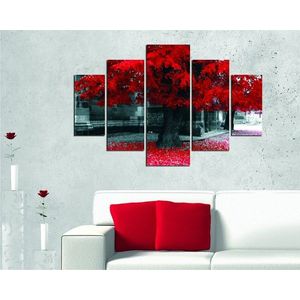 Viacdielny obraz Red Tree 92 x 56 cm vyobraziť