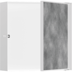 Hansgrohe XtraStoris Rock - Výklenok do steny s dvierkami pre obklady 300x300x100mm, biela matná 56085700 vyobraziť