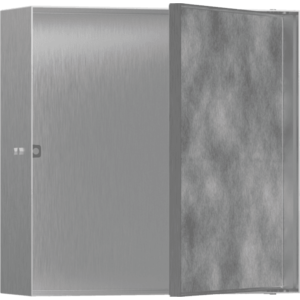 Hansgrohe XtraStoris Rock - Výklenok do steny s dvierkami pre obklady 300x300x100mm, kartáčovaná nerezová oceľ 56085800 vyobraziť