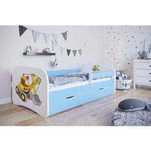 Detská posteľ Babydreams bager modrá vyobraziť