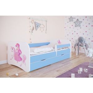 Detská posteľ Babydreams princezná na koni modrá vyobraziť