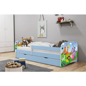 Detská posteľ Babydreams safari modrá vyobraziť