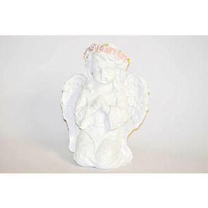 MAKRO - Anjel biely klačiaci 16cm vyobraziť