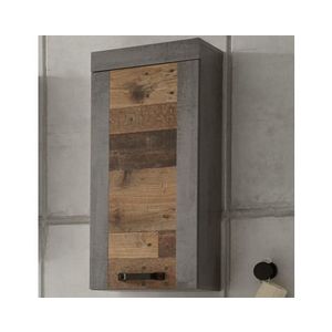 Nástenná kúpeľňová skrinka Indiana, vintage optika dreva% vyobraziť