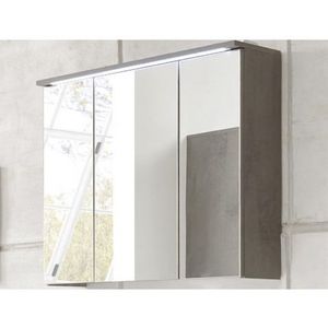 Kúpeľňová skrinka so zrkadlom Indiana, s osvetlením% vyobraziť