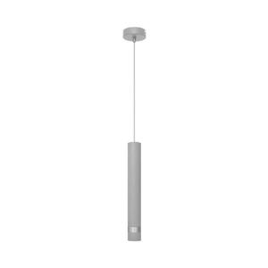 LED Luster na lanku TUBA 1xGU10/6, 5W/230V šedá/lesklý chróm vyobraziť
