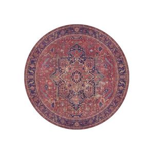 Okrúhly koberec Blues Chenille 150 cm červený vyobraziť