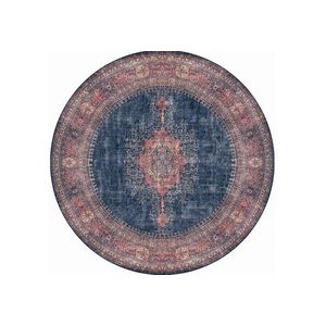 Okrúhly koberec Blues Chenille 150 cm modrý vyobraziť