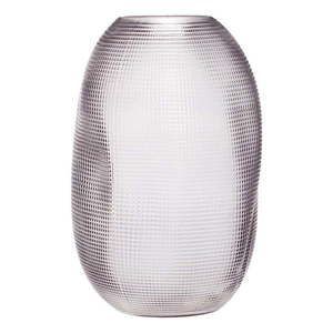 Sivá sklenená váza Hübsch Glam, výška 30 cm vyobraziť
