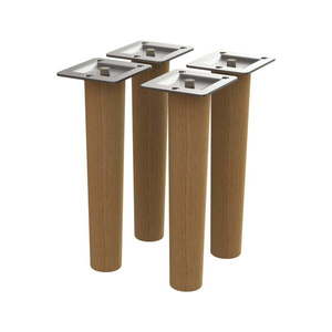 Súprava 4 náhradných nožičiek z dubového dreva Tenzo vyobraziť
