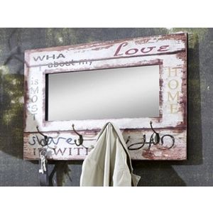 Vešiakový panel so zrkadlom Lovis, vintage% vyobraziť
