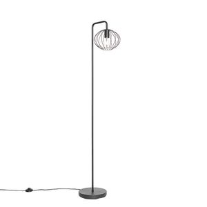 Dizajnová stojaca lampa čierna 23 cm - Margarita vyobraziť