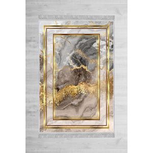 Koberec Marble Frame 180x280 cm sivý/zlatý vyobraziť