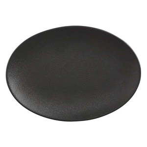 Čierny keramický tanier Maxwell & Williams Caviar, 35 x 25 cm vyobraziť