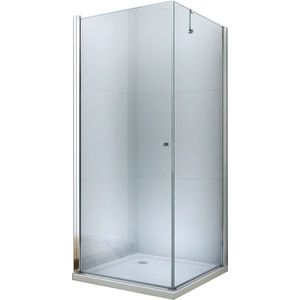 MEXEN/S - Pretoria otváracia sprchovací kút 90x70, sklo transparent, chrom + vanička 852-090-070-01-00-4010 vyobraziť