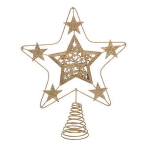 Hviezda na vianočný strom v zlatej farbe Casa Selección Terminal, ø 18 cm vyobraziť