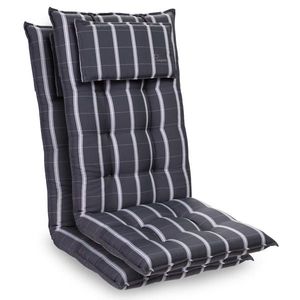 Blumfeldt Sylt, čalúnená podložka, podložka na stoličku, podložka na vyššie polohovacie kreslo, vankúš, polyester, 50 × 120 × 9 cm, 2 x podložka vyobraziť