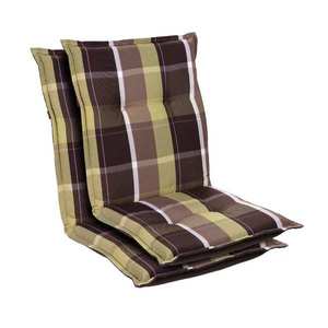 Blumfeldt Prato, čalúnená podložka, podložka na stoličku, podložka na nižšie polohovacie kreslo, na záhradnú stoličku, polyester, 50 × 100 × 8 cm, 2 x podložka vyobraziť