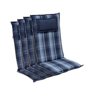 Blumfeldt Donau, čalúnenie, čalúnenie na stoličku, vysoké operadlo, záhradná stolička, polyester, 50x120x6cm, 4 x podložka vyobraziť