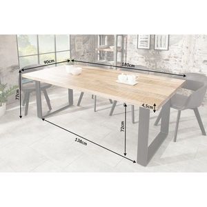 Jedálenský stôl THOR Dekorhome 180x90x77 cm vyobraziť