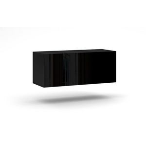 Závesný TV stolík Vivo 100 cm čierny vyobraziť