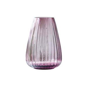 Ružová sklenená váza Bitz Kusintha, výška 22 cm vyobraziť