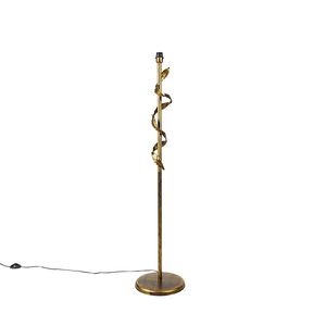 Vintage stojaca lampa antická zlatá 29 cm bez tienidla - Linden vyobraziť
